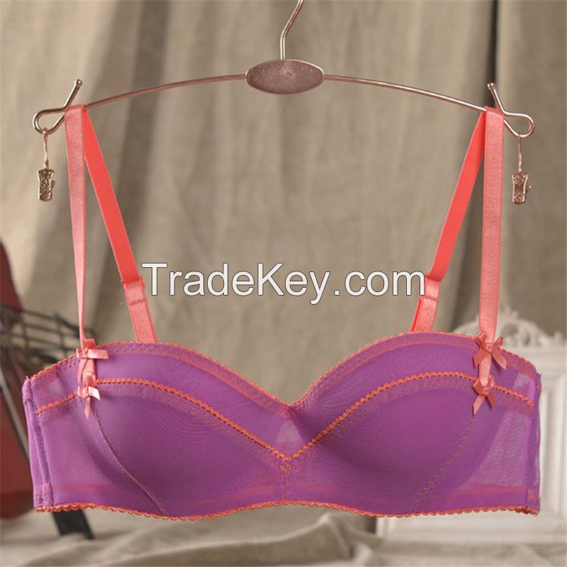 Women's Transparent Half Bra By High First Underwear Factory Ltd