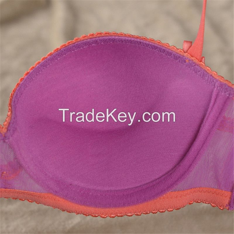 Women's Transparent Half Bra By High First Underwear Factory Ltd