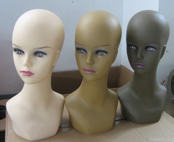realistic mannequin head with make up