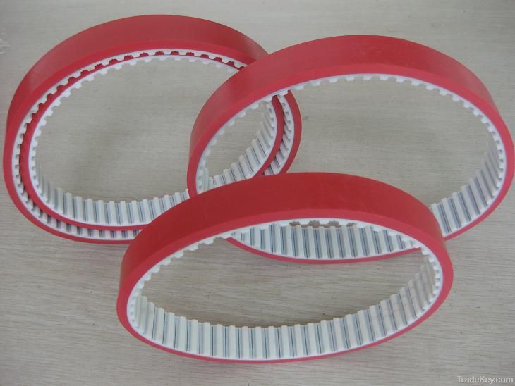 PU Truly Endless Timing Belt With Red Rubber