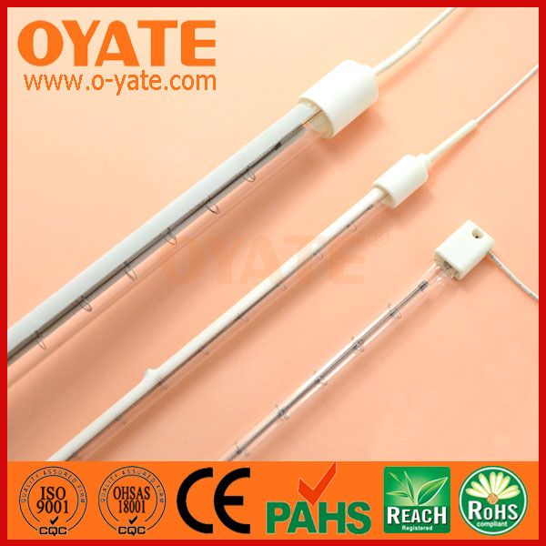 Shortwave quartz infrared halogen heat lamp