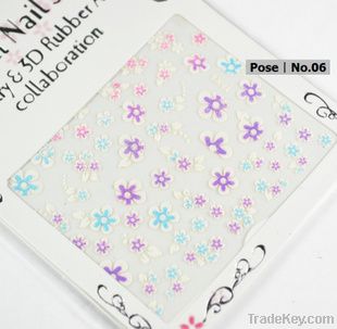 fashion selling hot flower nail art sticker