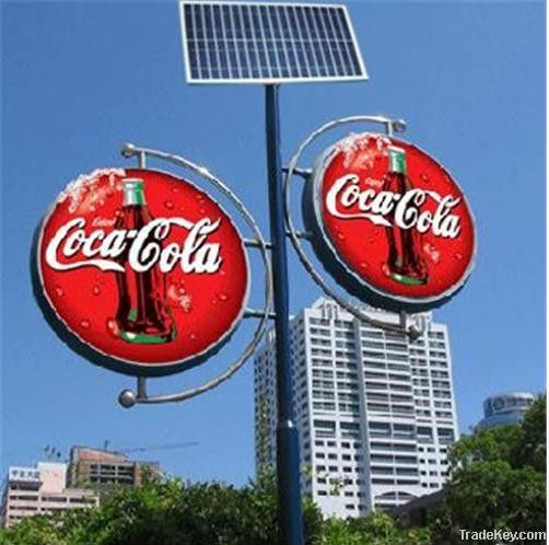 square or street use solar advertising light box