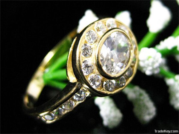 Oval Brilliant Cut Cz Ring 110