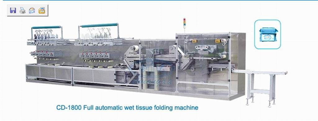 CD-1800 Full automatic wet tissue folding machine