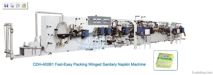 CDH-400B1 Fast-Easy Packing Winged Sanitary Napkin Machine