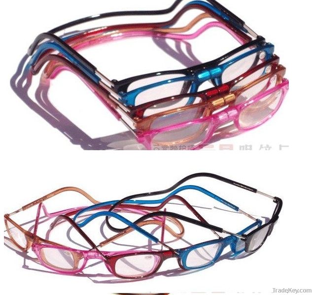 Plastic reading glasses/ fashion clic reading glasses