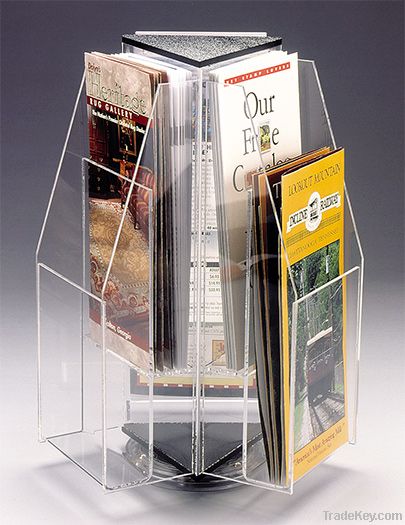 top quality plastic acrylic book holder, leaflet holder