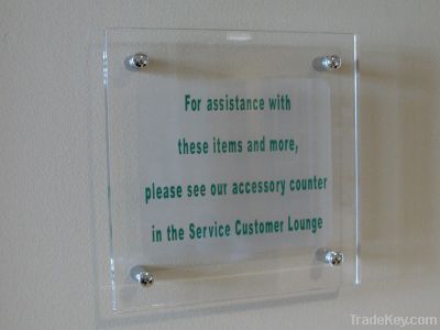 clear acrylic sign holder, acrylic signage