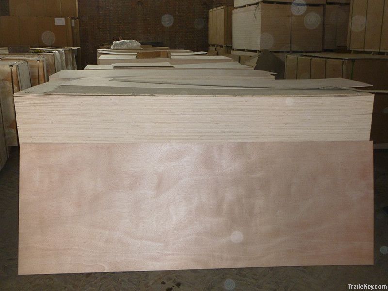 Cheap poplar core bintangor/okoume face door size plywood factory