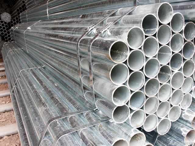 BS 1387 hot dipped galvanized steel pipe