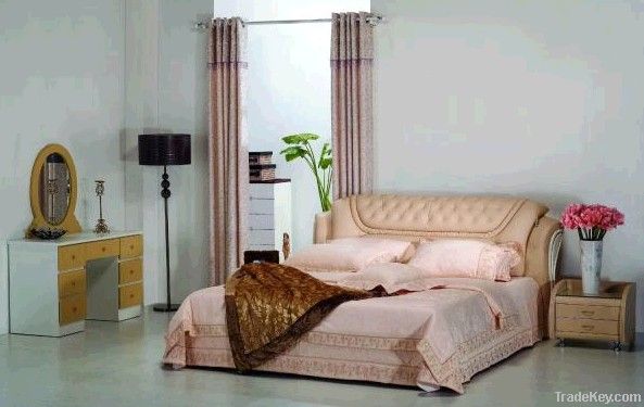 Modern Leather Bed & Soft Bed