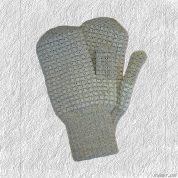 Wool double mittens