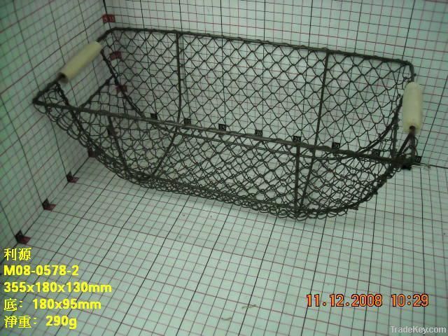 hand woven wire mesh storage basket