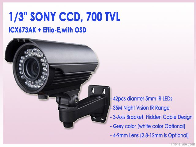 700TVL Weatherproof IR Camera VI30T-70 $38.90