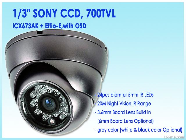 700TVL Vandalproof IR Dome Camera DVI20-70 $28.30