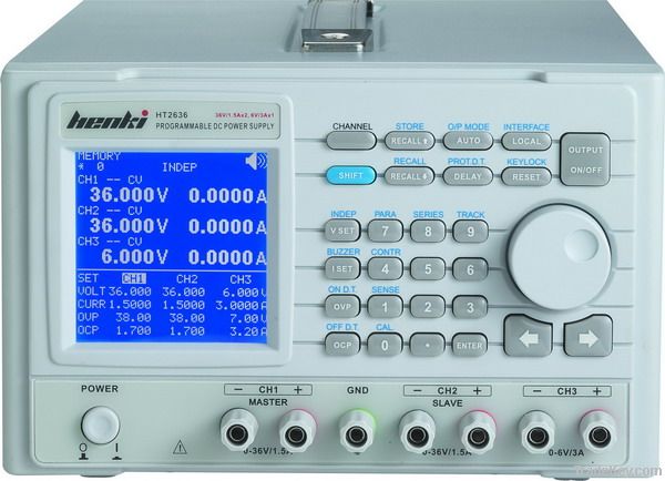 HT2600 Programmable Linear DC Power Supply, Triple-output