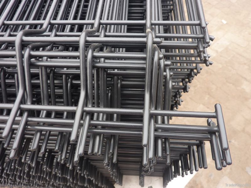 galvanized & pvc coated welded wire mesh fence panel