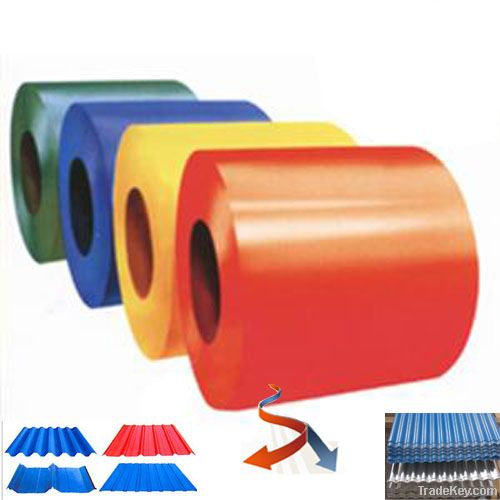 Pre-painted Zinc Aluminium Coated Steel Sheet in Coil (PPGL)