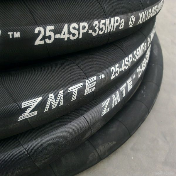 EN 856 4SP high pressure hydraulic spiral hose