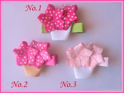 ribbon bows with metal clip