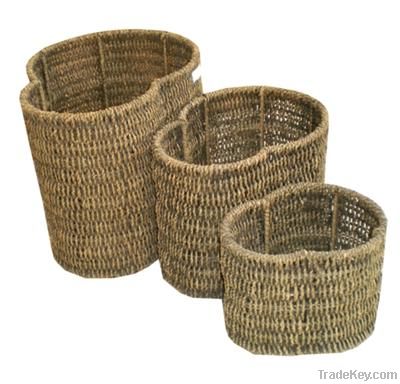 Set of 3 seagrass baskets HL_BA0039