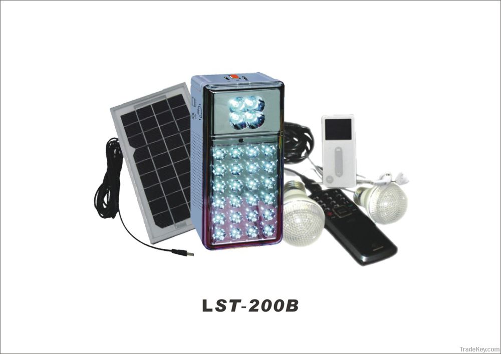 LED solar home emergency lighting system