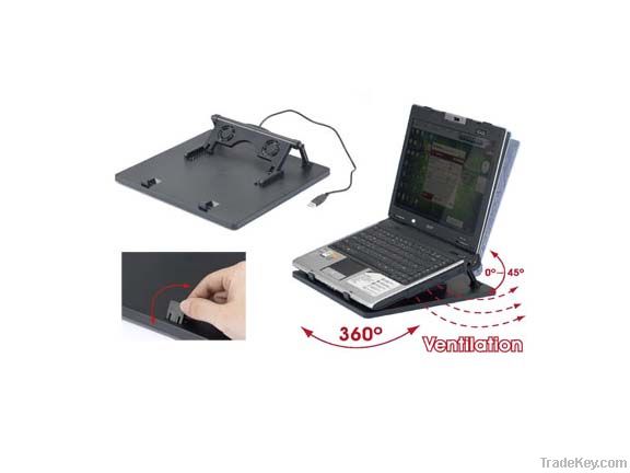 -PATENT-Notebook Stand with Ventilation Fan (With 2 Fans)