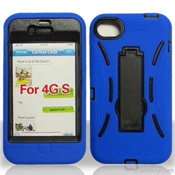 Armor case with kickstand for iPhone 4G/4GS
