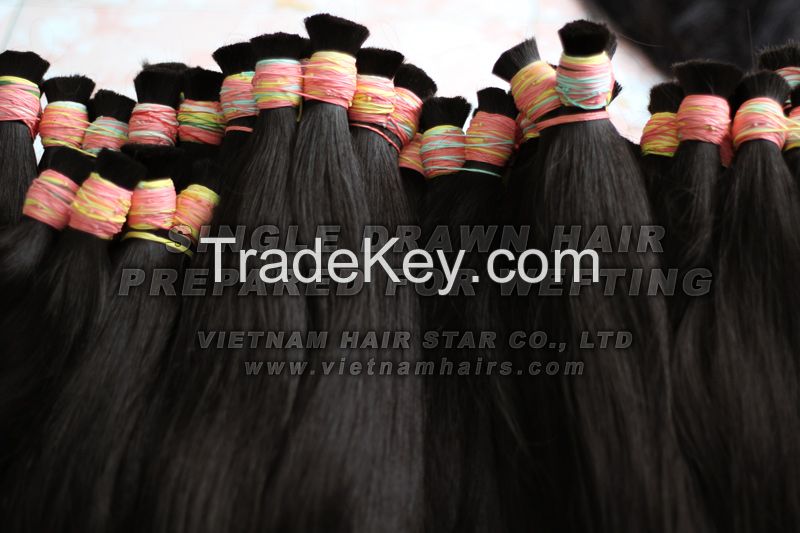 Best sell Human Hair Extension Prepared For Wefting