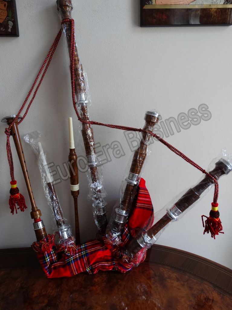 New Scottish Rosewood Bagpipe Full Size With Accessories