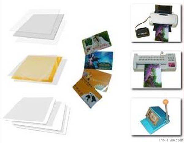Instant PVC card making material