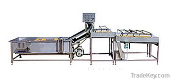 Edible fungi vegetables production line of cleaning and impurity