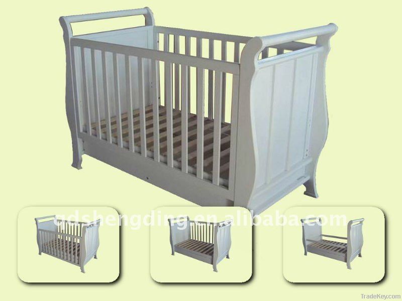 wooden baby crib BC-002