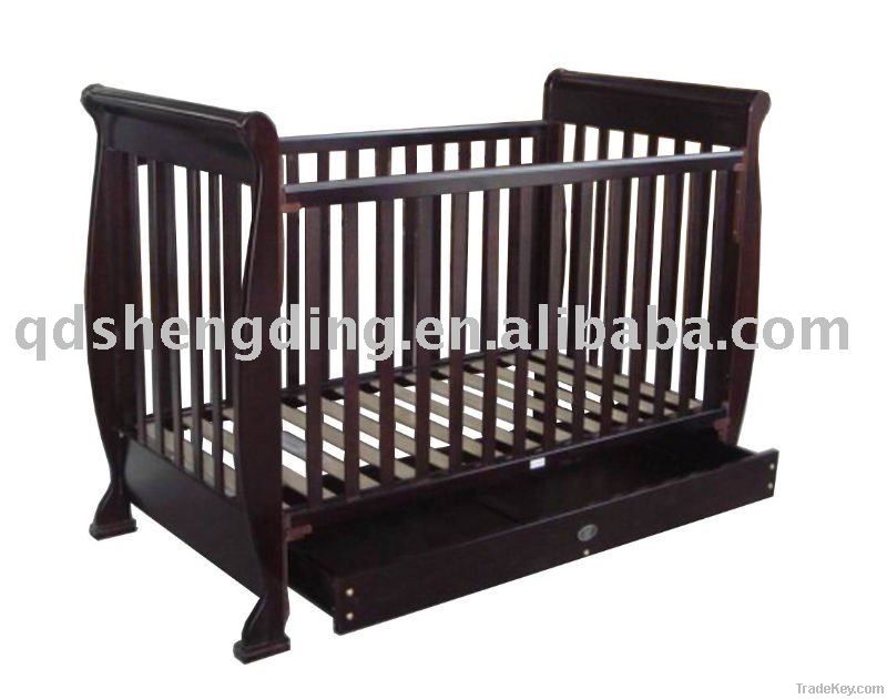 wooden baby crib BC-026