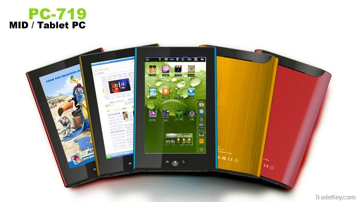 7 inch Tablet pc/resisitive touch panel/PC-719