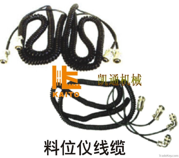 stock-level visualizer cable for asphalt paver