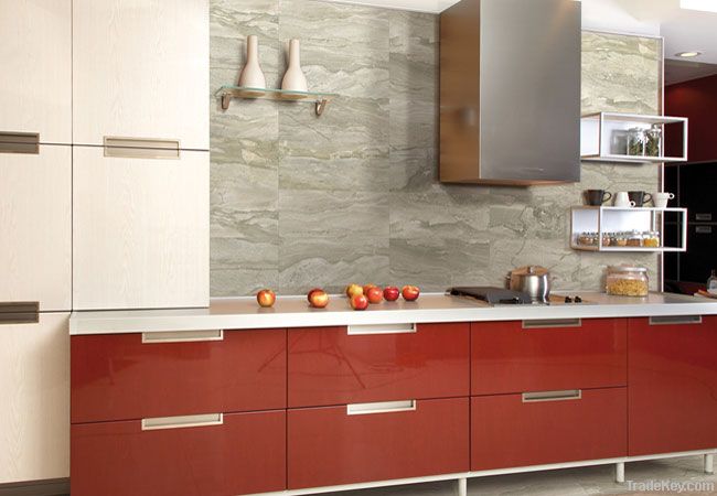 High gloss kitchen cabinet