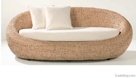 water hyacinth 3 seater sofa with cushion