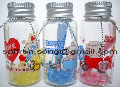 20ml Glass gift bottle with aluminum cap