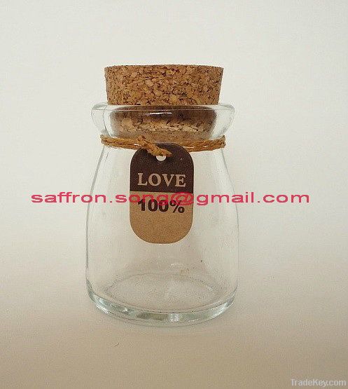 85ml Glass gift bottle with cork