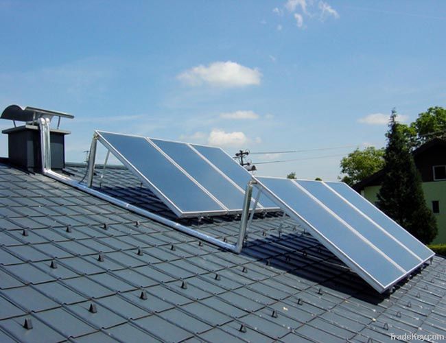 Solar thermal forced system