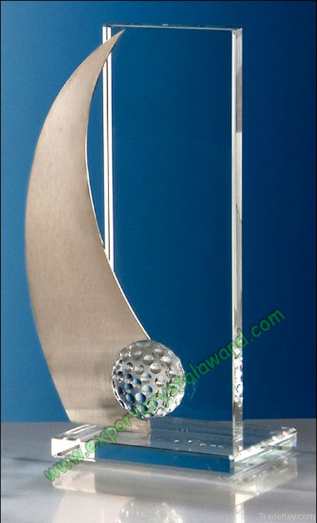 Crystal Golf Trophies