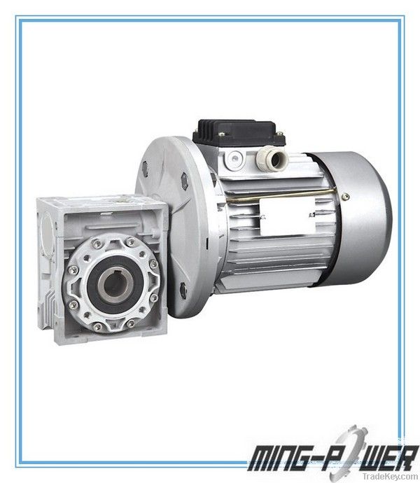 Rv worm gearbox with electric motor