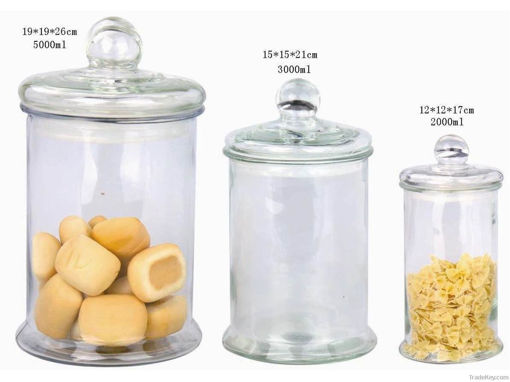 glass storage jar