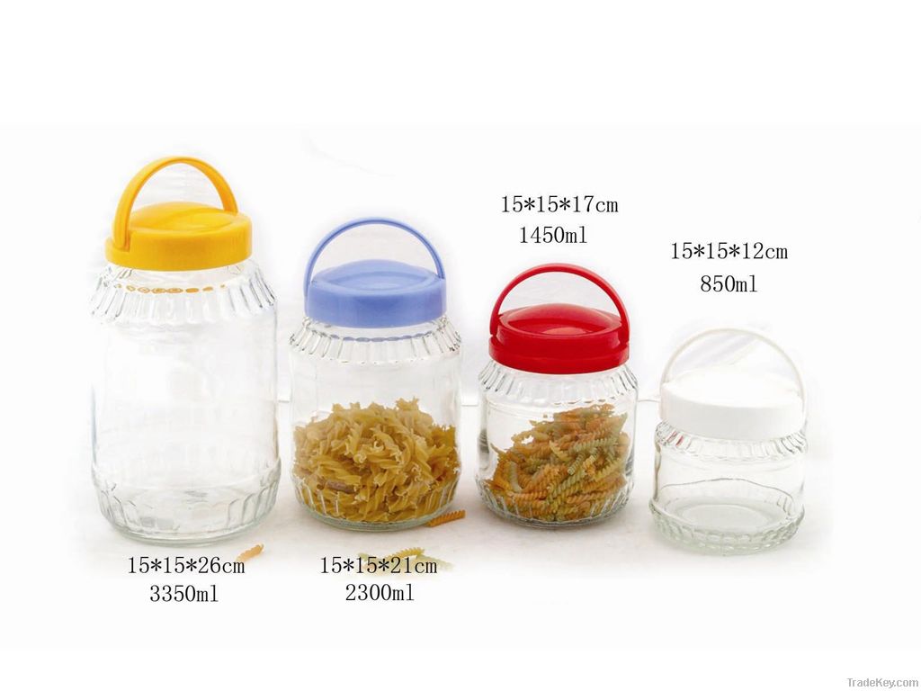 glass storage jar