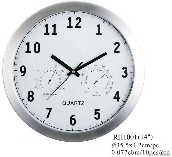 Aluminium wall clock