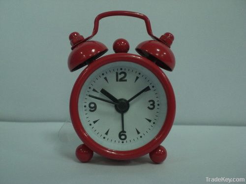 twin-bell table clock