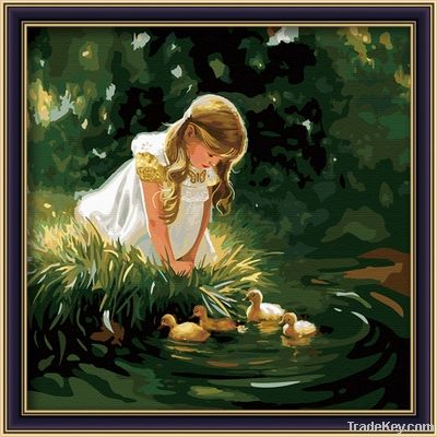 Best gifts for children/girl diy oil painting by numbers