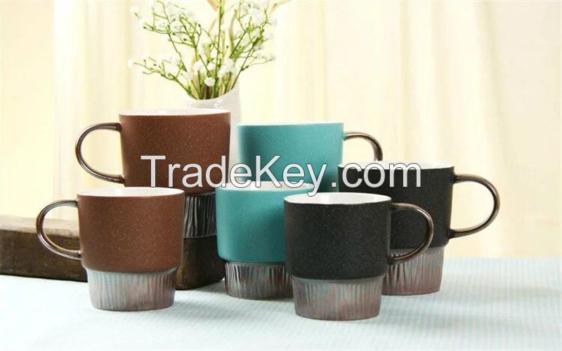 Cheap Liling Personalized Colorful Coffee Ceramic Mug Set